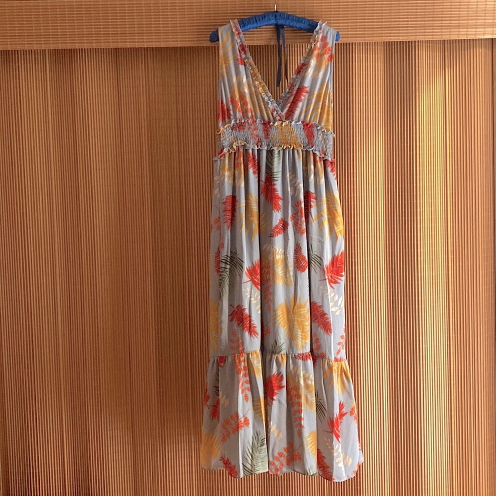 Leave Print Maxi